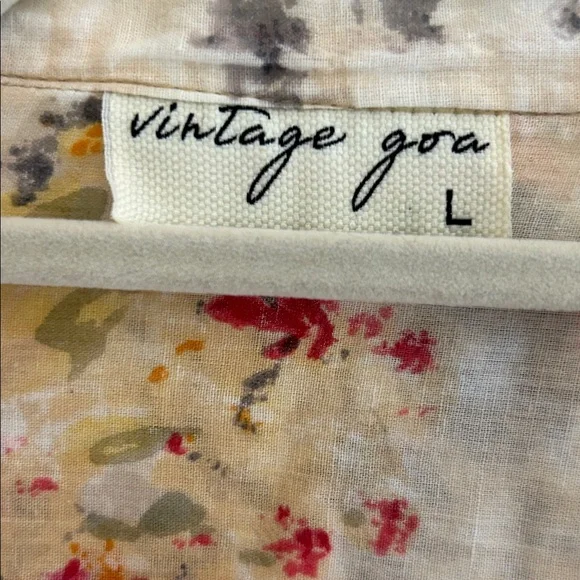 Vintage Goa Embroidered Blouse Large - Picture 4 of 10